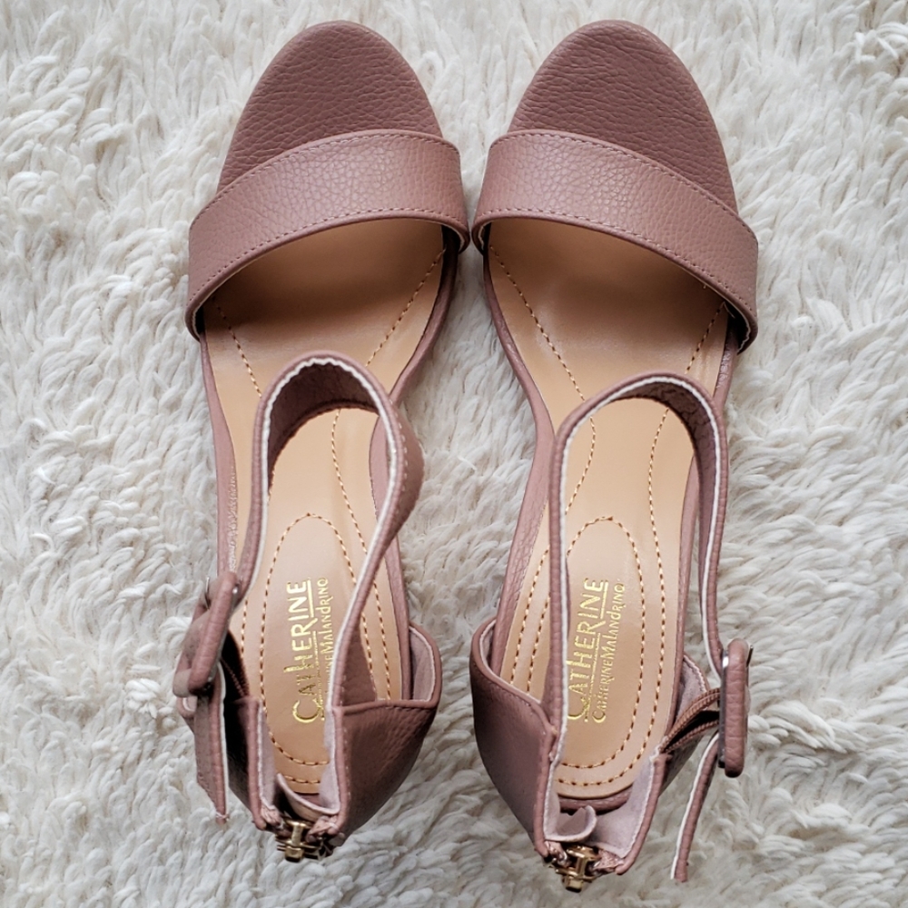 Blush Ankle Strap Block High Heel Sandal - Picture 5 of 11